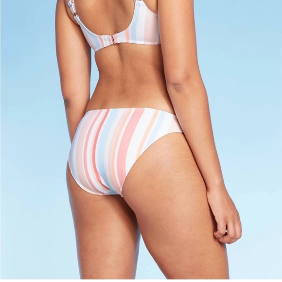NWT Xhilaration Multicolor Striped Bikini bottom - Picture 3 of 5